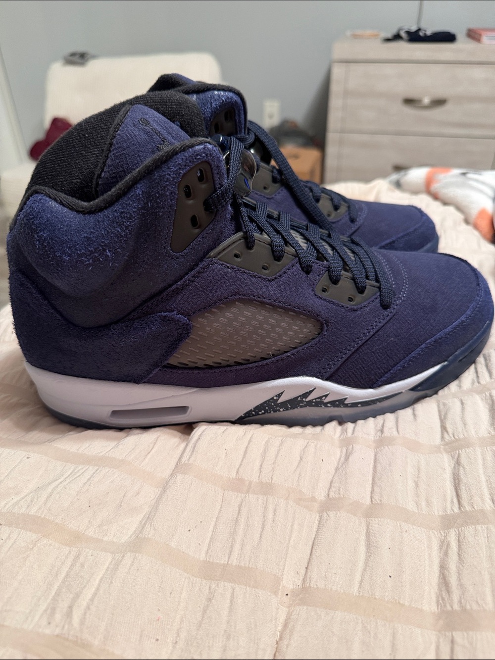 Nike air Jordan 5 se retro midnight navy sneakers size 10
